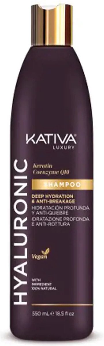 Shampoo Kativa Hyaluronic Coenzyme Q10 Keratine (550 ml)