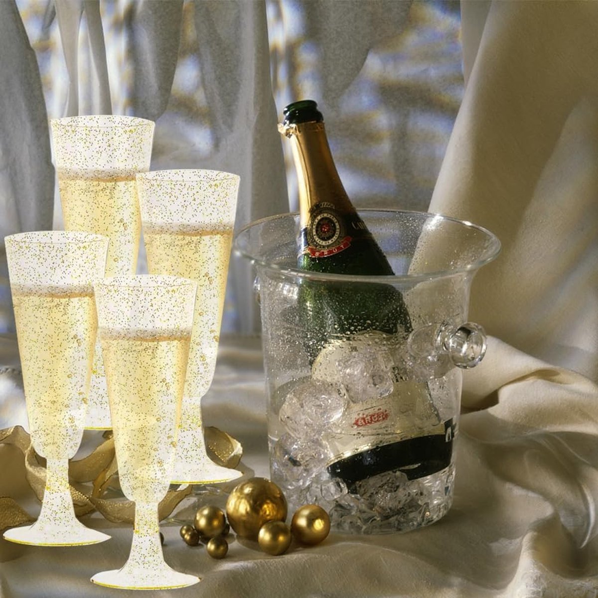 Flûtes à champagne en plastique, paquet de 20, flûtes à champagne en  plastique, 150