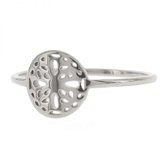 Ring Kalli (bijou) ronde en Argent repoussé Taille 17 4059