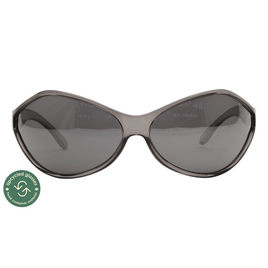 ™Monkeyglasses Bobo 04 Grey - Zonnebril - 100% UV bescherming - Danish Design - 100% Upcycled