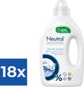 Neutral Wit Parfumvrij - 60 wasbeurten - Wasmiddel - 3 stuks - Voordeelverpakking - Voordeelverpakking 18 stuks
