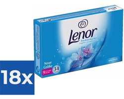 Lenor Droogtrommeldoekjes Aprilfris - 34 stuks - Voordeelverpakking 18 stuks