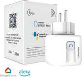 PuroTech Slimme Stekker - Tijdschakelaar & Energiemeter - Smart Plug - Geschikt Voor Alexa / Google Home - Verbruiksmeter - Energiekosten