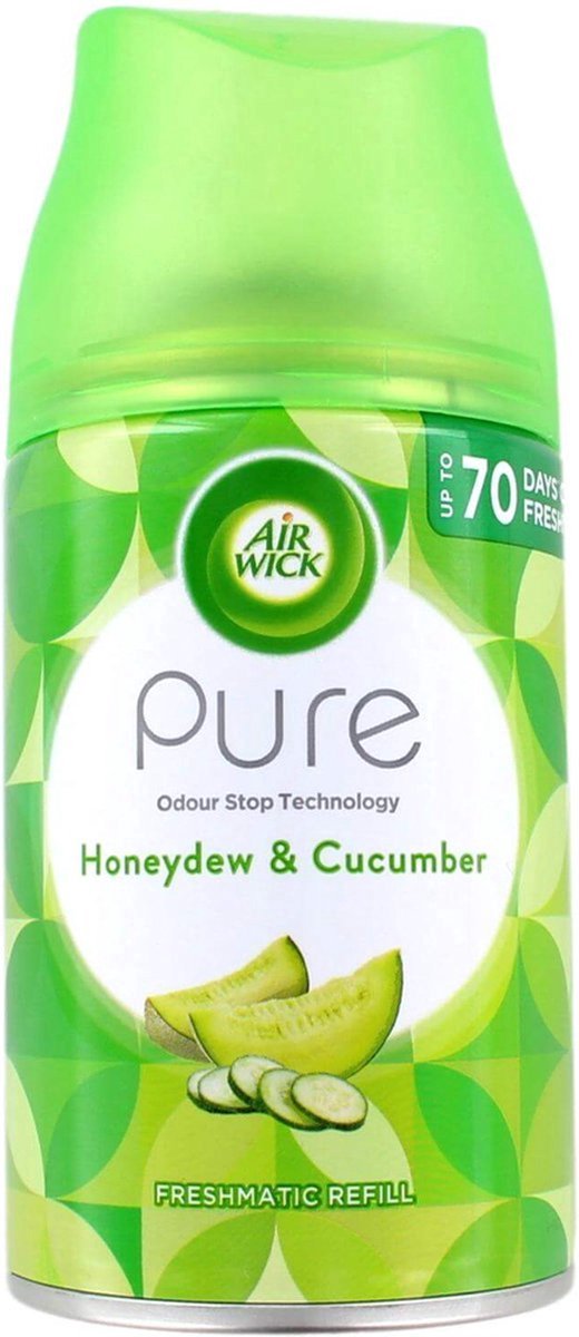 Goedkoopste Air Wick Pure Honeydew & Cumcumber Navulling 24 x 250 ml