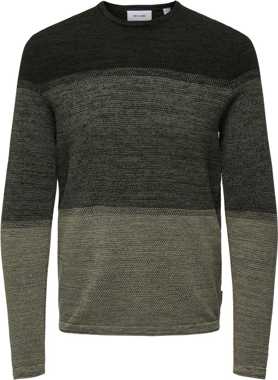 ONLY & SONS RELAX REG 12 STRUC CREW KNIT NOOS Pull pour homme - Taille L