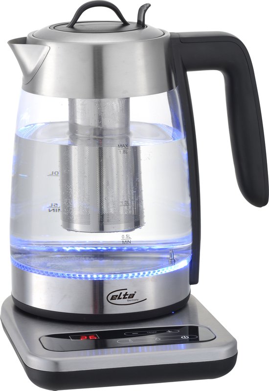 Domo Waterkoker Glas en RVS 1.2 liter 2200 W