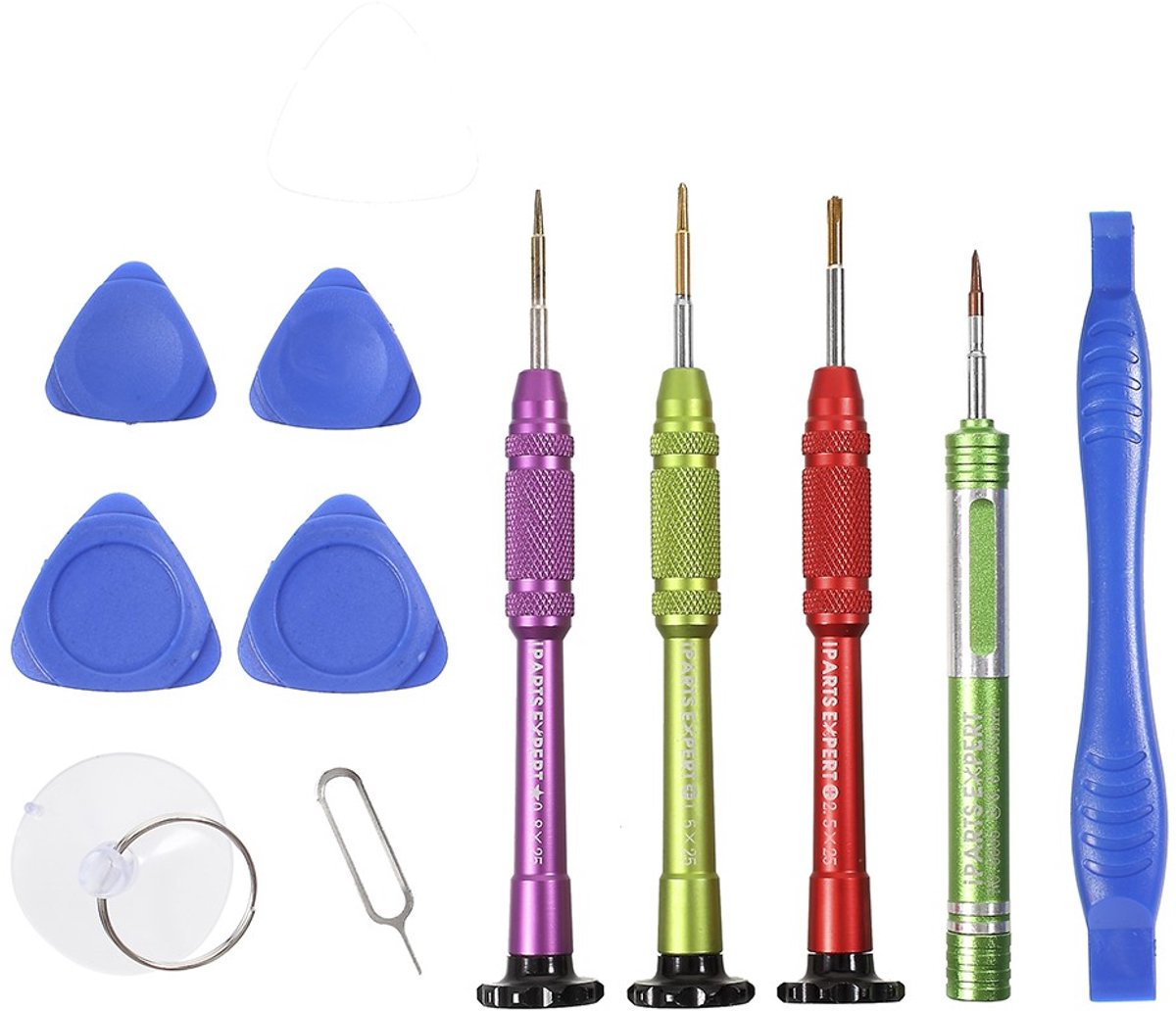 Professionele 12 delige reparatieset voor iPhone / iPad reparaties