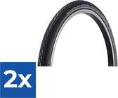 Schwalbe Buitenband - Marathon Plus - 20 inch x 1.75 - Zwart Reflecterend - Voordeelverpakking 2 stuks