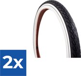 Deli Tire Buitenband SA-206 22 x 1.75 zw wit refl - Voordeelverpakking 2 stuks