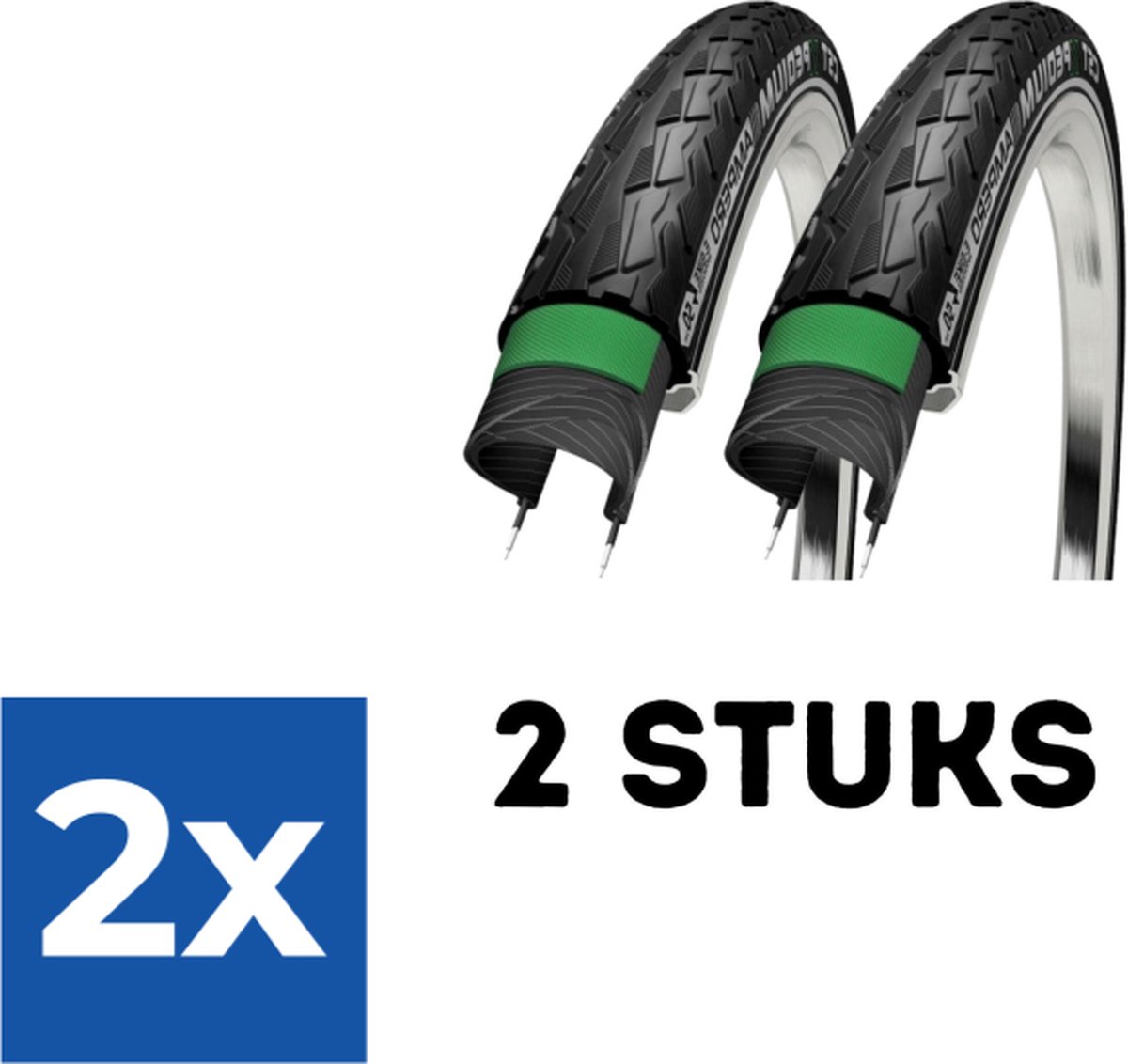 Fietsband - Buitenband - Set van 2 - Xpedium Ampero 28 x 1.50 (40-622) zwart - Voordeelverpakking 2 stuks