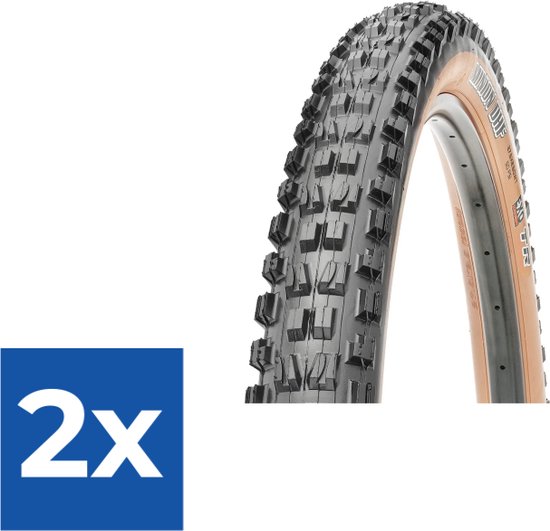 Maxxis Buitenband Minion DHF EXO TR Tanwall 29 x 2.60 zw br vouw - Voordeelverpakking 2 stuks