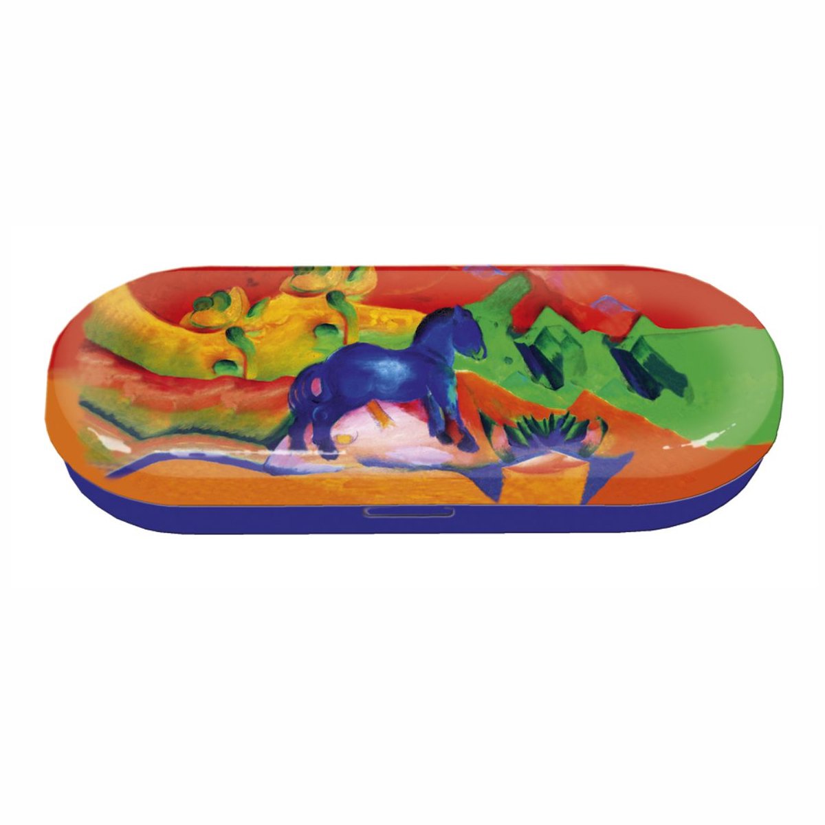 Brilkoker Franz Marc blauw paard - kunst - kunstenaar