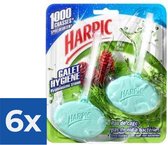 Harpic - Nature Fresh - Den & Rozemarijn - Toiletblok - 2 blokjes - Voordeelverpakking 6 stuks