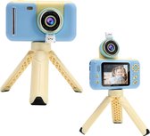 Montiplay® Vlog camera Kinderen Blauw - Vlog Camera voor Beginners - Vloggercam - Kindercamera - Kinder Camera Digitaal - 32GB