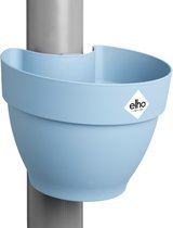 Elho Vibia Campana Regenpijpbakje 40 - Bloempot voor Regenpijp Buiten - 100% Gerecycled Plastic - Ø 21.6 x H 16.3 cm - Vintage Blauw