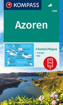 KOMPASS Wanderkarten - Set 2260 Açores (2 Karten) 1:50 000