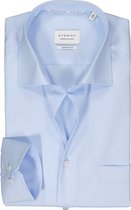 ETERNA comfort fit overhemd - popeline - lichtblauw - Strijkvrij - Boordmaat: 45