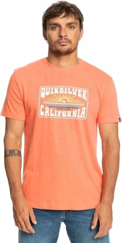 Quiksilver California Dreamin Heren T-shirt Eqyzt07281-mhv0 - Kleur Zalm - Maat S