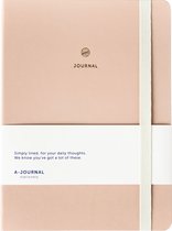 A-Journal Notitieboek A5 - Beige - Blanco
