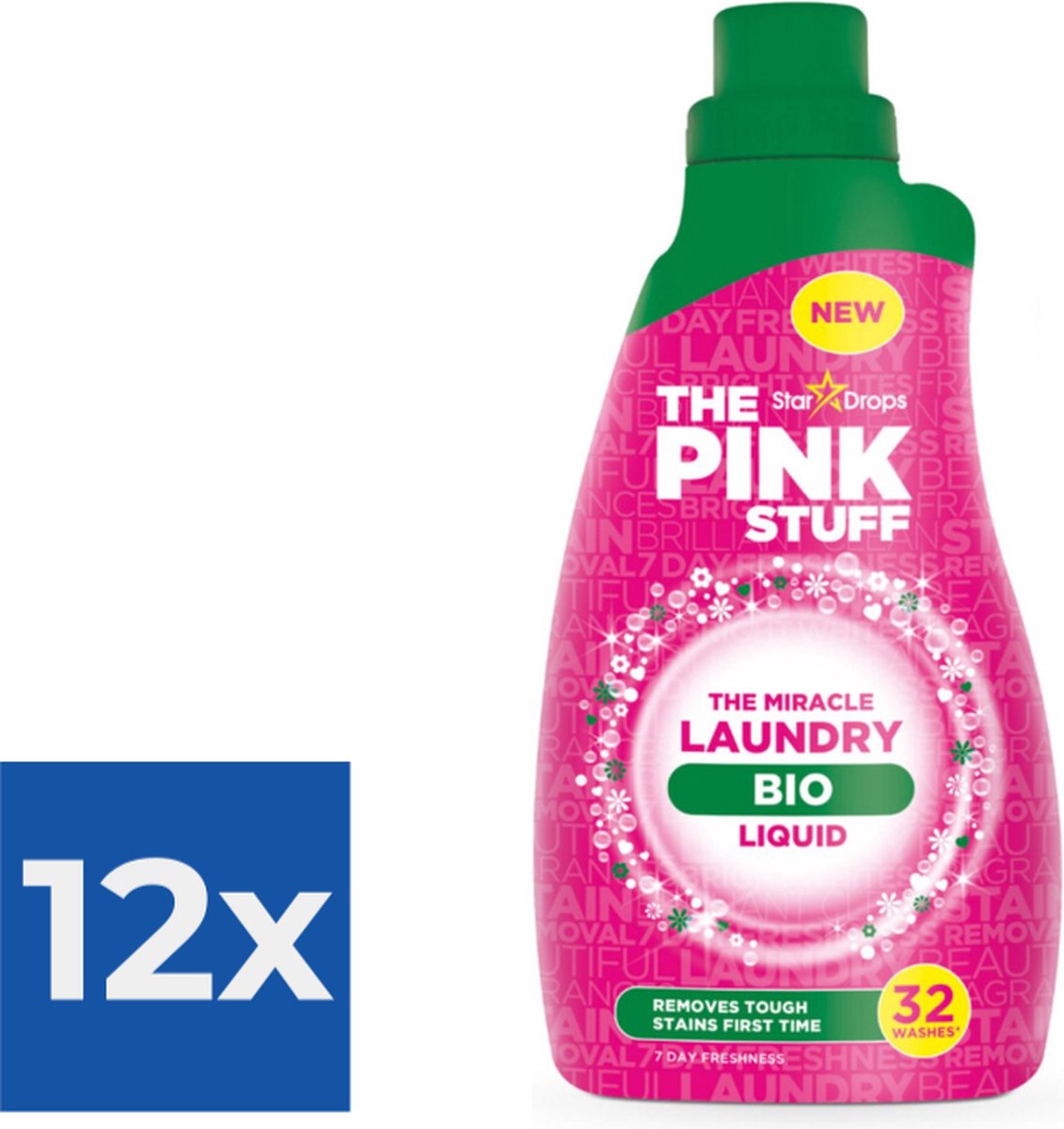 The Pink Stuff The Miracle Wasgel Bio 960 ml - Voordeelverpakking 12 stuks