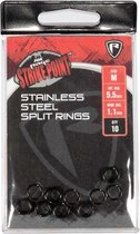Fox Rage Strike Point Stainless Steel Split Rings (10 pcs) - Maat : Medium - Int Dia 5.5mm - Wire Dia 1.1mm