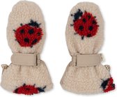 Konges Sløjd Jody Teddy wanten - Ladybug sand - Want - Kinderwanten - Maat 2-4 jaar