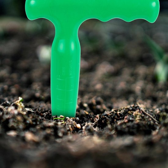 Pootstok kunststof - planthulp - bloembollen planten - verspeenstok - 18 x 11,5 x 2,5 cm van Talen Tools — afbeelding 3