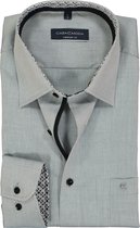CASA MODA comfort fit overhemd - grijs (contrast) - Strijkvrij - Boordmaat: 50