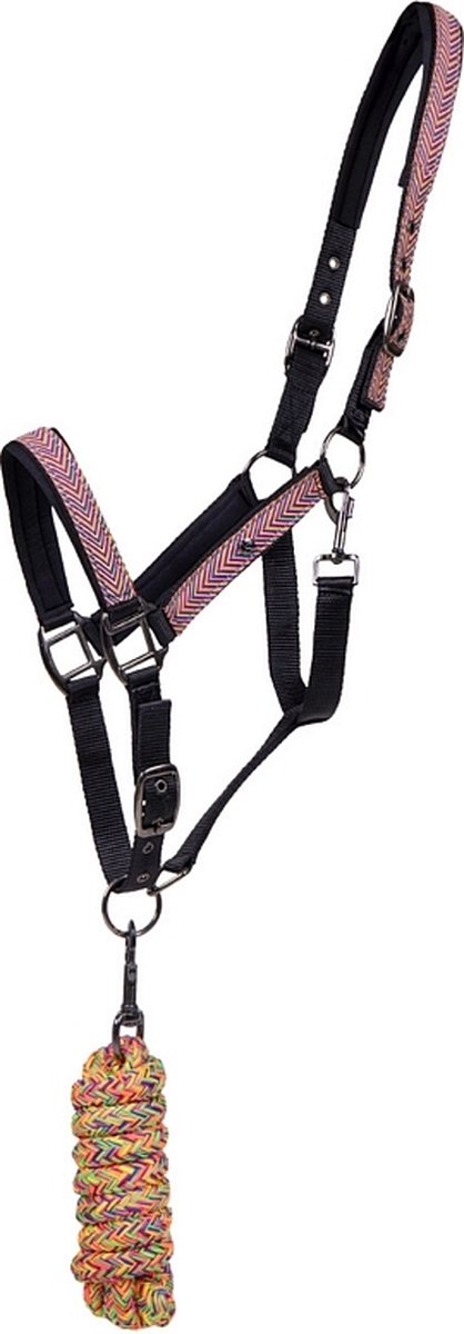 QHP Halsterset Colorful - maat Full - multi