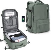 Cabin Bags voor Ryanair Underseat carry-ons Bag Women, Hand Bagage Bag Mannen reizen Backpack Cabin Size Laptop Backpack met USB-oplaadpoortschoenen Compartiment