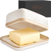 Steentijd Design Botervloot - Keramische botervloot voor alle gangbare boter (250gr) - Boterklok en botervat met uniek design - Boterschaal en boterdoos vaatwasmachinebestendig