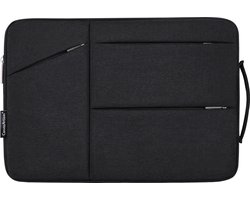 Laptophoes 13.3 Inch XV – Laptop Sleeve met Extra Vakken – Zwart