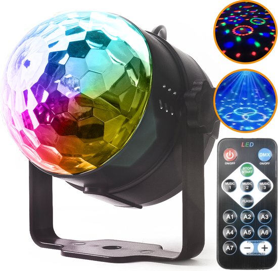 Lampe disco LED - Lampe disco LED - Lampe disco Enfants et Adultes - Éclairage de fête - avec télécommande