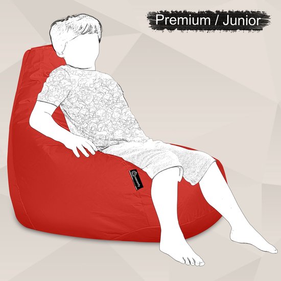 Casacomfy Zitzak Kind - Premium Junior - Rood