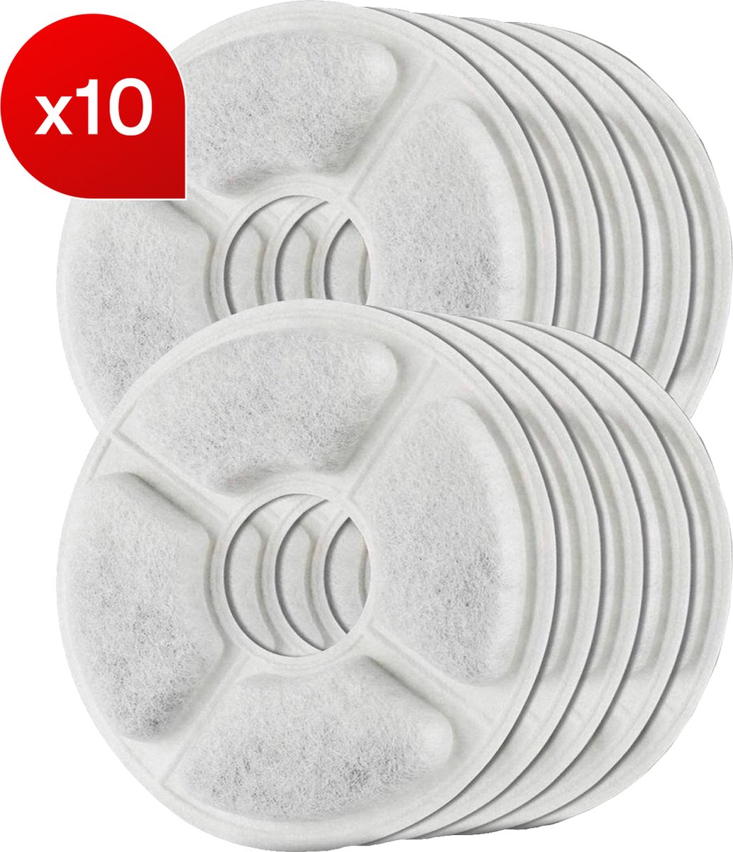 Bol.com Vivex® Drinkfontein Filters - Kattenfontein Filters - Premium Kwaliteit - 10 Stuks aanbieding