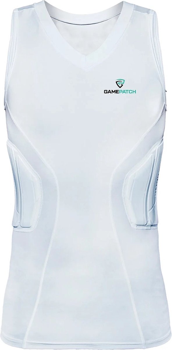 GAMEPATCH | Padded shirt PRO | Wit | Maat XL | Basketball | Handball | Urban Sports