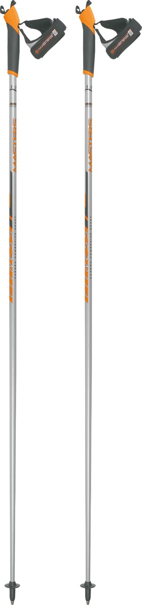Masters Carbon Fitness Nordic Walking Stokken - Wandelstokken - 135 cm - Anti-shock - Paar - Oranje