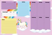 Bureau planner | Fotofabriek Bureaulegger A3 | 30 vellen | Bureaulegger papier | Bureauplanner | Weekplanner | Unicorn
