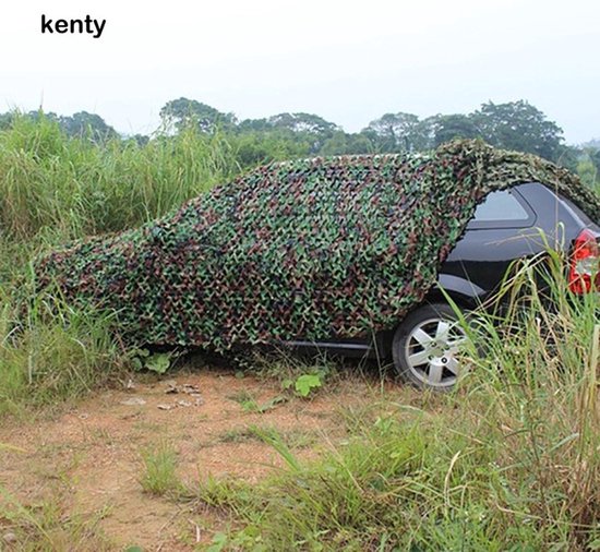 7x2 meter camouflage net groen van Vidaxl — afbeelding 4