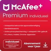 McAfee+ Premium - Individueel - Onbeperkt Aantal Apparaten - 1 Jaar - NL - Download
