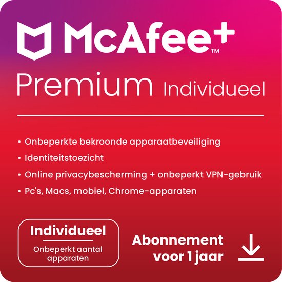 McAfee+ Premium - Individueel - Onbeperkt Aantal Apparaten