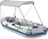 INTEX Abri bateau 160x142 cm tissu oxford gris