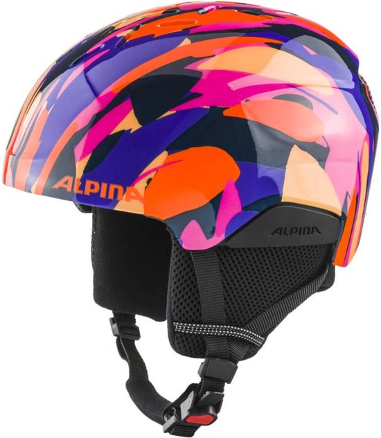 Alpina Pizi Junior Skihelm - Pink-Orange Blue Gloss | Maat: 51 - 55 cm