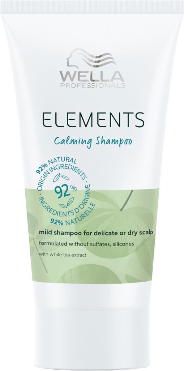 Wella Elements Calming Shampoo 30 ml - Normale shampoo vrouwen - Voor Alle haartypes