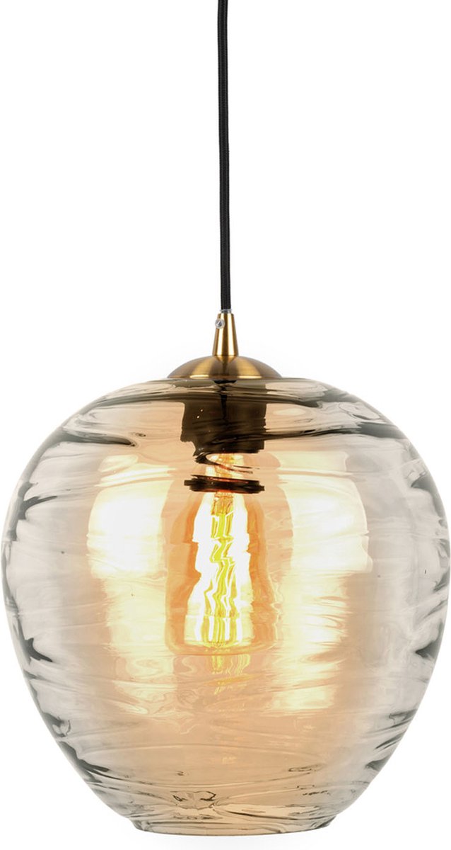 Leitmotiv - Hanglamp Glamour Globe - Amberbruin