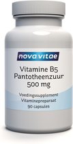 Nova Vitae - Vitamine B5 - Pantotheenzuur - 500 mg - 90 capsules