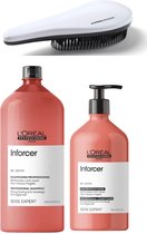 L'Oréal Professionnel - Inforcer - Breekbaar Haar Set - Shampoo 1500ml + Conditioner 750ml + KG Ontwarborstel - Serie Expert Kit