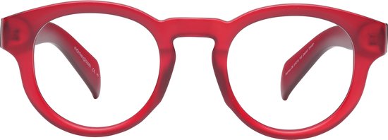 ™Monkeyglasses Aarhus 26 Matt red - Blauw Licht Bril - Computerbril - 100% Upcycled met Blue Light Glasses - Bescherming ook voor smartphone & gamen - Danish Design & Duurzaam