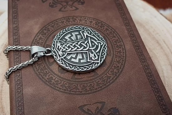  Two Ravens Viking Ketting Viking Sieraden Thor Hamer Met 