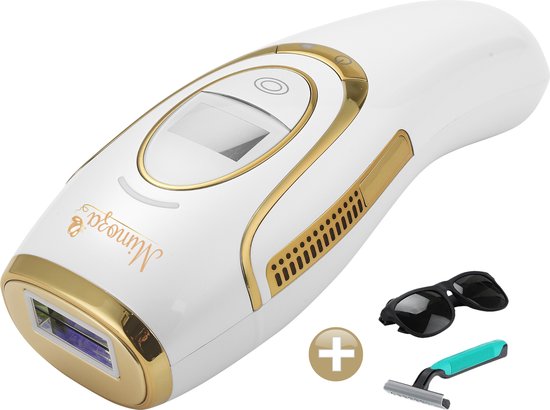 Mimoza Pro IPL Ontharingsapparaat - Laser ontharing - Laser en lichtontharing - ICE Cooling - Inclusief GRATIS beschermbril en Scheermesje - 999.999 Flitsen